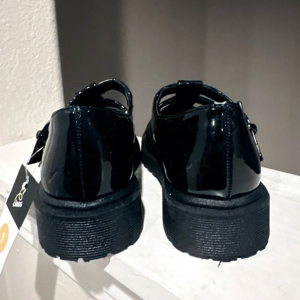 Art Class Kids Girls Eden Mary Jane Dressy School Fashion Flats Black Youth Sz 1